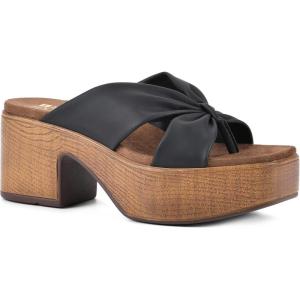 imageWHITE MOUNTAIN Shoes Glamming Womens Platform SandalBlackSmooth