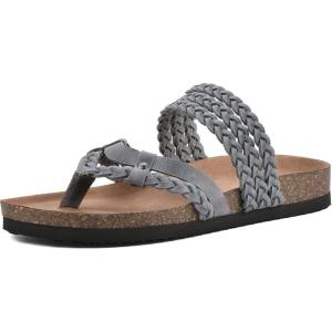 imageWHITE MOUNTAIN Womens Hangout Footbed SandalLtblueLeather