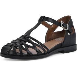 imageWHITE MOUNTAIN Womens Kiky Fisherman Flat SandalBlackSmooth