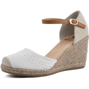 imageWHITE MOUNTAIN Womens Maven Espadrille Wedge SandalWhiteSmooth