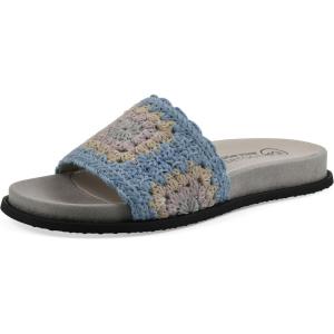 imageWHITE MOUNTAIN Womens Maxim Macrame Slide Sandal Dusty TealLavenderMultFab 85 M