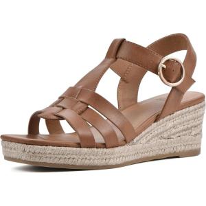 imageWHITE MOUNTAIN Womens Stormy Wedge SandalTanBurnSmooth
