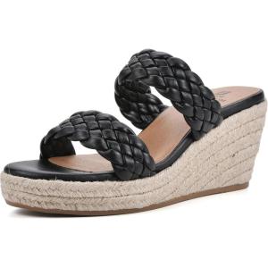 imageWHITE MOUNTAIN Womens Yoyo Platform SandalBlackSmooth