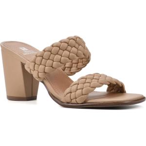 imageWHITE MOUNTAIN Womens by Far Block HeelCamelSmooth