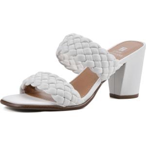 imageWHITE MOUNTAIN Womens by Far Block HeelWhiteSmooth