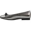 imageWhite Mountain Womens Bodhi Cap Toe Ballet FlatPewter Metallic