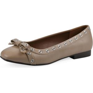 imageWhite Mountain Womens Bodhi Cap Toe Ballet FlatSand Smooth