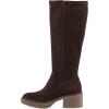 imageWhite Mountain Womens Marcella Block Heel Tall Shaft BootBrown Fabric