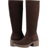 imageWhite Mountain Womens Marcella Block Heel Tall Shaft BootBrown Fabric