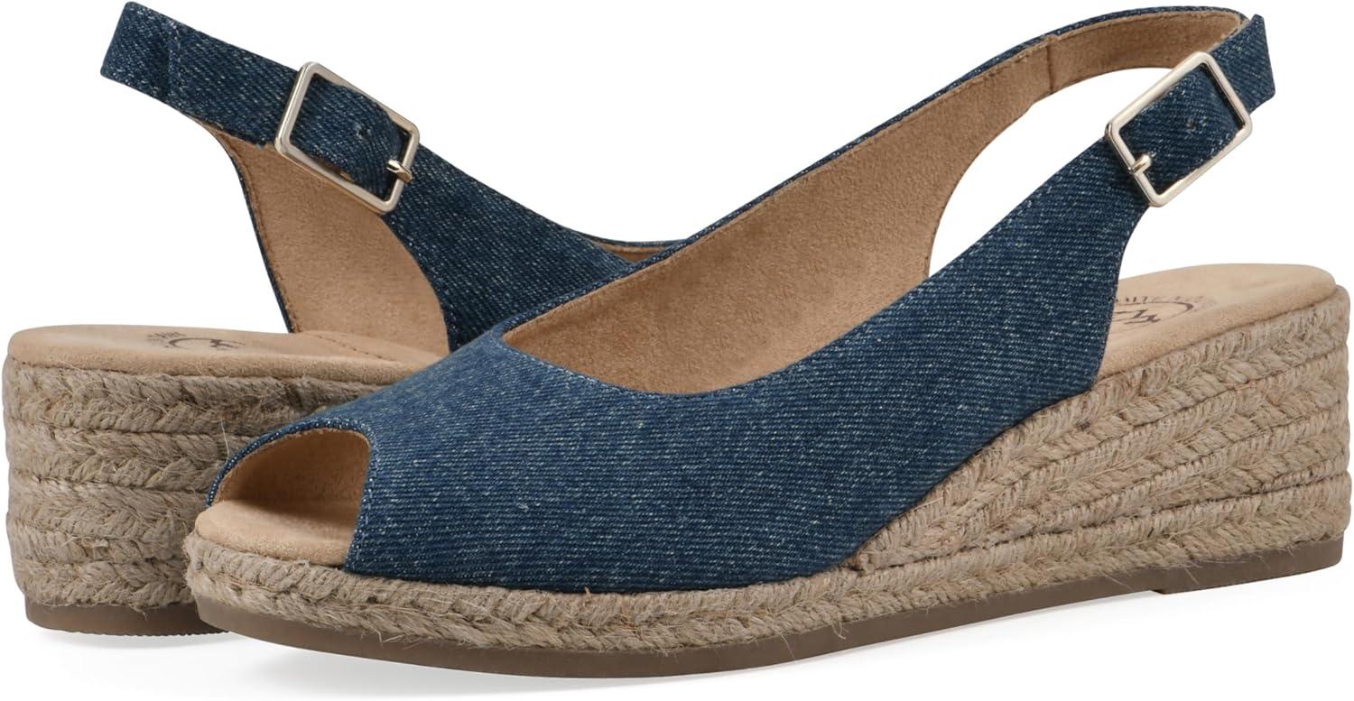 imageWHITE MOUNTAIN womens MaizeDkbluedenimFab