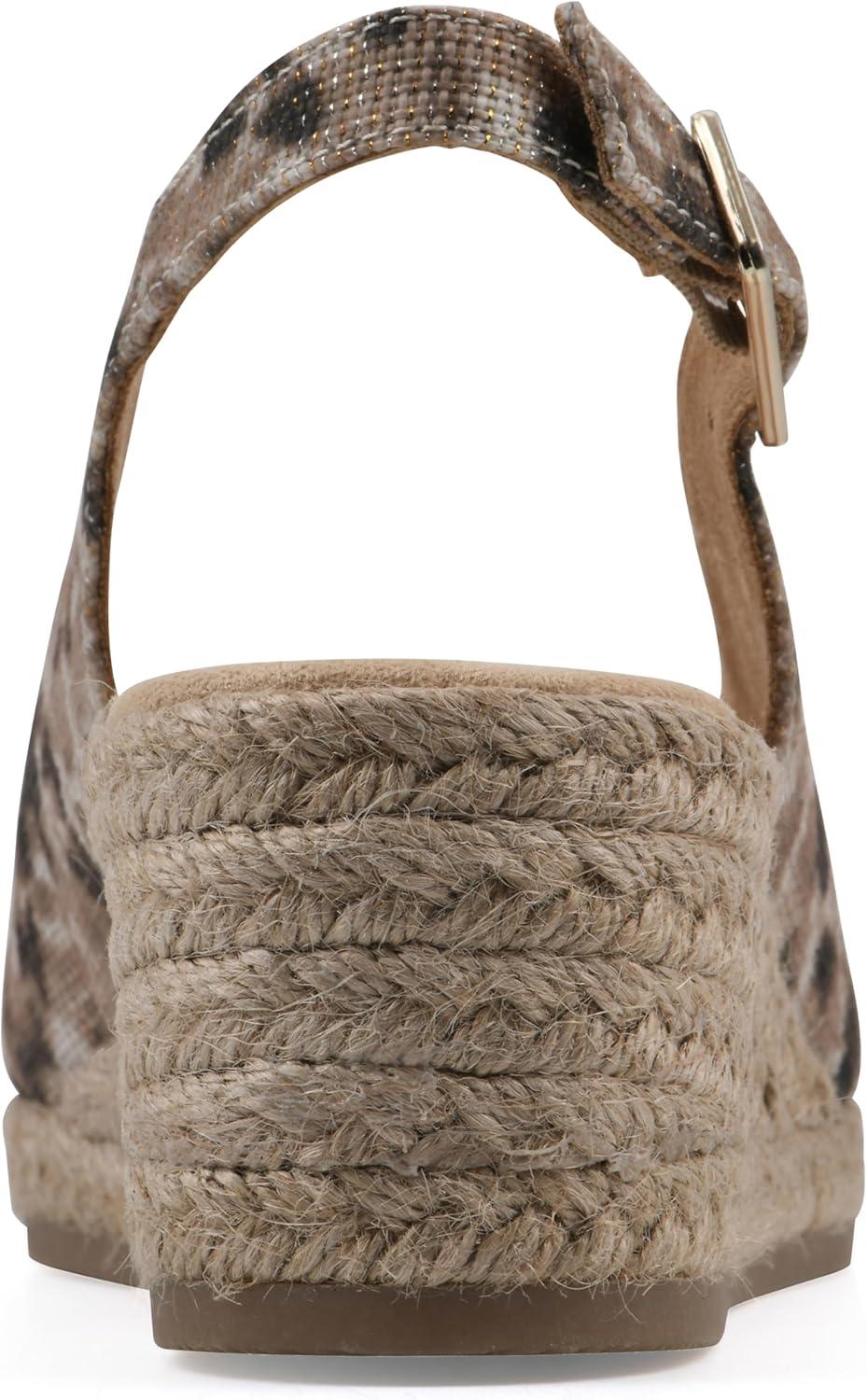 imageWHITE MOUNTAIN womens MaizeNaturalMetLeopardFabric