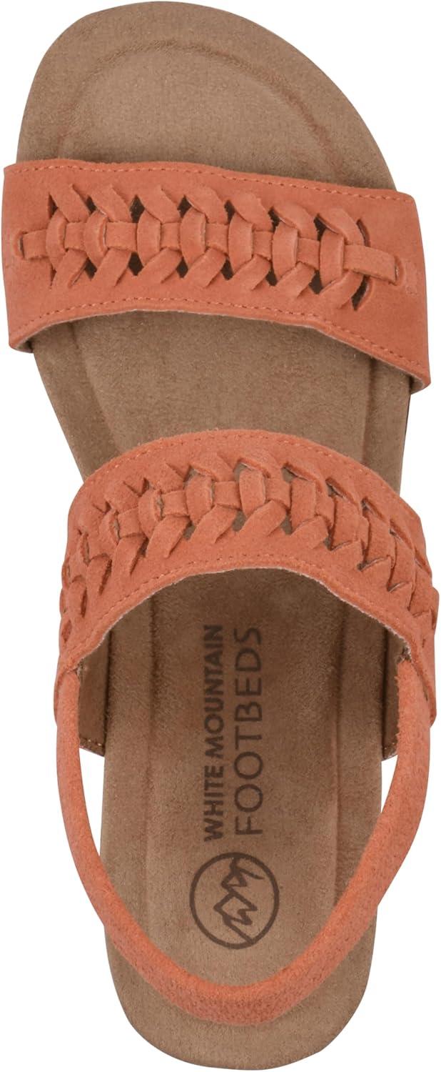 imageWHITE MOUNTAIN womens PretreatWedge SandalAperol SpritzSuede