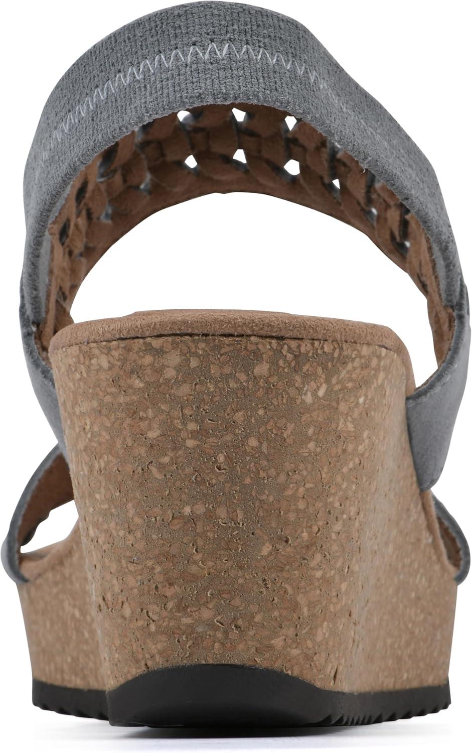 imageWHITE MOUNTAIN womens PretreatWedge SandalBlue RaspberrySuede