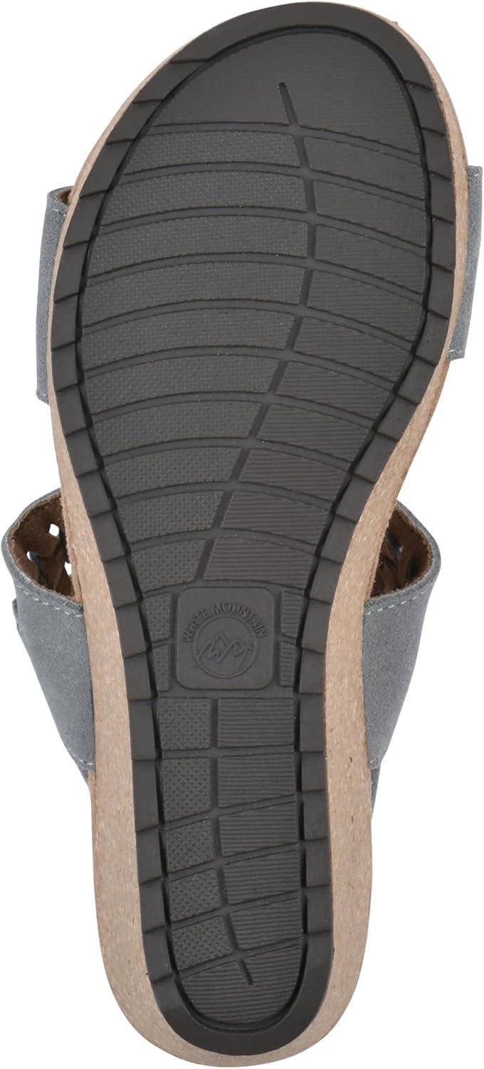 imageWHITE MOUNTAIN womens PretreatWedge SandalBlue RaspberrySuede