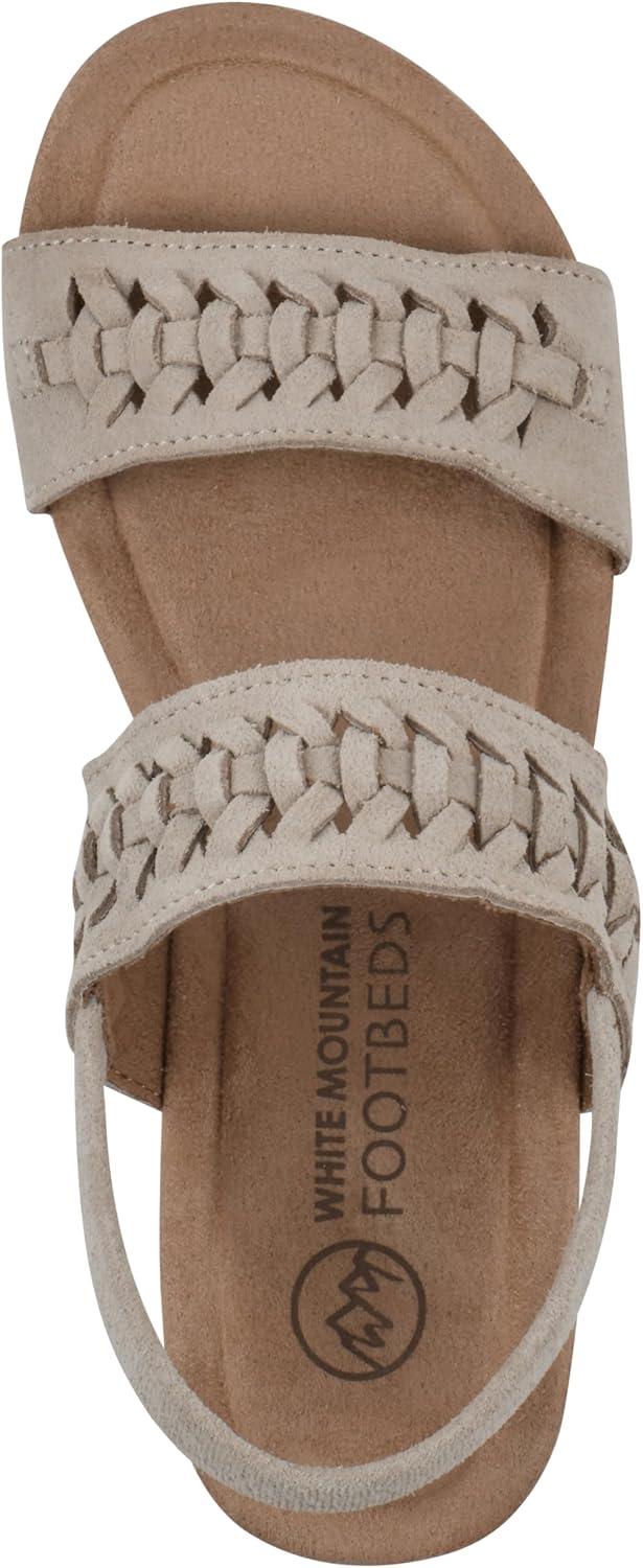 imageWHITE MOUNTAIN womens PretreatWedge SandalSandal WoodSuede