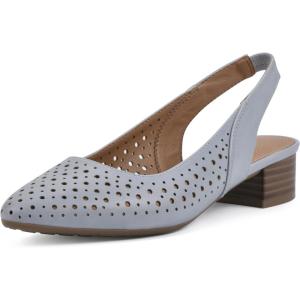 imageWHITE MOUNTAIN Womens Boronic Low Block HeelBlue RaspberrySmooth