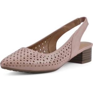 imageWHITE MOUNTAIN Womens Boronic Low Block HeelBlushSmooth