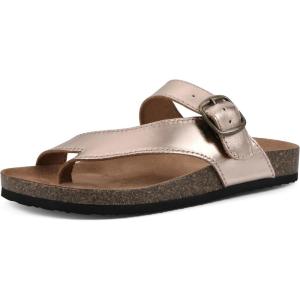 imageWHITE MOUNTAIN Carly Signature ComfortMolded Footbed SandalRosegoldLeather