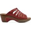 image:imageWhite Mountain Womens Valencia Clog SandalRedBurnishedSmooth