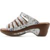 image:imageWhite Mountain Womens Valencia Clog SandalWhite Multi Flower Smooth