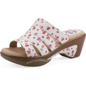 image:imageWhite Mountain Womens Valora Clog SandalCherry Print Smooth