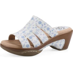 image:imageWhite Mountain Womens Valora Clog SandalOceanblue Seashell Smooth