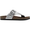 image:imageWHITE MOUNTAIN Carly Signature ComfortMolded Footbed Sandal SilverLeather 1 M