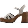 image:imageWHITE MOUNTAIN Womens Barista Platform SandalCream Burnished Smooth