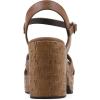 image:imageWHITE MOUNTAIN Womens Barista Platform SandalDark Tan Burnished Smooth