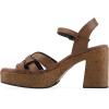 image:imageWHITE MOUNTAIN Womens Barista Platform SandalDark Tan Burnished Smooth