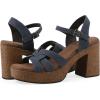 image:imageWHITE MOUNTAIN Womens Barista Platform SandalDenim Blue Fabric