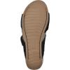 image:imageWHITE MOUNTAIN Womens Ferula Mini Wedge Sandal BlackSuede 10 M