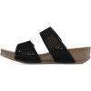 image:imageWHITE MOUNTAIN Womens Ferula Mini Wedge Sandal BlackSuede 10 M