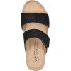 image:imageWHITE MOUNTAIN Womens Ferula Mini Wedge Sandal BlackSuede 10 M