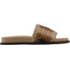 image:imageWHITE MOUNTAIN Womens Maxim Macrame Slide Sandal TanMultiFab 95 M