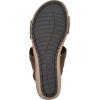 image:imageWHITE MOUNTAIN Womens Pretreat Woven Cork Wedge SandalBrownLeather