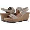 image:imageWHITE MOUNTAIN Womens Pretreat Woven Cork Wedge SandalSandal WoodSuede