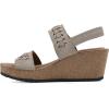 image:imageWHITE MOUNTAIN Womens Pretreat Woven Cork Wedge SandalSandal WoodSuede