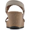 image:imageWHITE MOUNTAIN Womens Pretreat Woven Cork Wedge SandalSandal WoodSuede