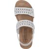 image:imageWHITE MOUNTAIN Womens Pretreat Woven Cork Wedge SandalWhiteLeather
