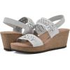 image:imageWHITE MOUNTAIN Womens Pretreat Woven Cork Wedge SandalWhiteLeather