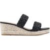 image:imageWHITE MOUNTAIN Womens Salvadora Platform Wedge SandalBlackSmooth