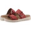 image:imageWhite Mountain Fom Recovery Womens Namaste Cushioned Slide SandalCruella Red Burnished Smooth