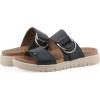 image:imageWhite Mountain Fom Recovery Womens Namaste Cushioned Slide SandalNavy Burnished Smooth