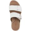 image:imageWhite Mountain Fom Recovery Womens Namaste Cushioned Slide SandalWhite Burnished Smooth