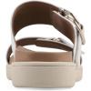 image:imageWhite Mountain Fom Recovery Womens Namaste Cushioned Slide SandalWhite Burnished Smooth