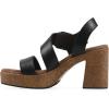 image:imageWhite Mountain Womens Barb Platform SandalBlack Burnished Smooth