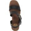 image:imageWhite Mountain Womens Barb Platform SandalBlack Burnished Smooth