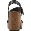 image:imageWhite Mountain Womens Barb Platform SandalBlack Burnished Smooth