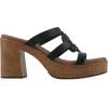 image:imageWhite Mountain Womens Barbillo Platform SandalBlack Burnished Smooth